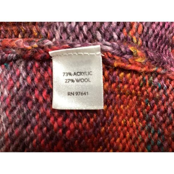 J.Jill women's knit cardigan multicolor Stripe Wool Blend XS - Picture 6 of 7